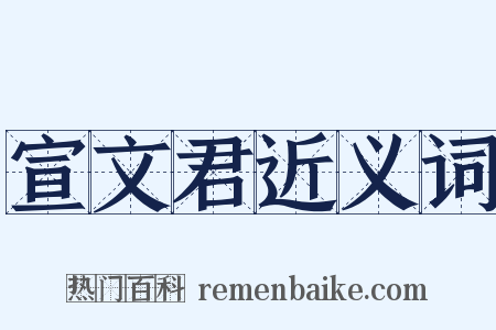 宣文君近义词是什么意思的图片